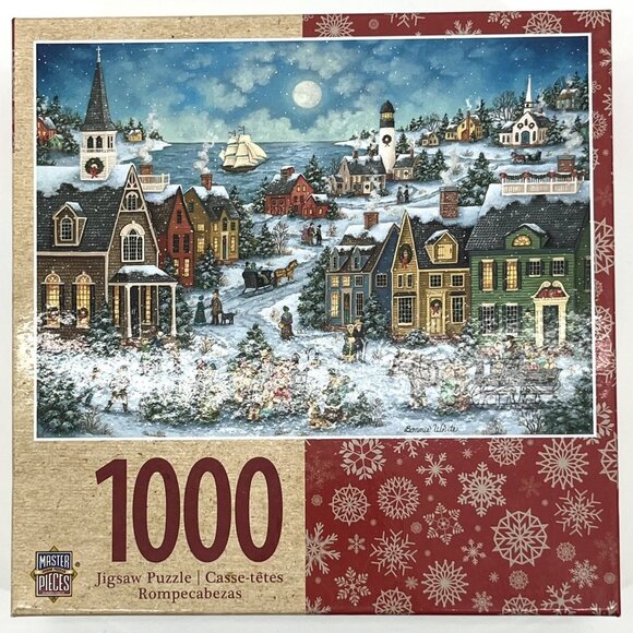 Master Pieces 1000‎ Piece Christmas Jigsaw Puzzle - Harbor Side Carolers - Picture 1 of 3